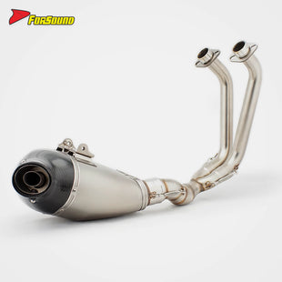 สำหรับ KAWASAKI Z650 ใส่ได้พอดีปี 2017-2025 ท่อไอเสียรถจักรยานยนต์แบบออกล่าง สเตนเลสสตีล ดัดแปลงครบชุด เพิ่มกำลัง กำหนดเองได้