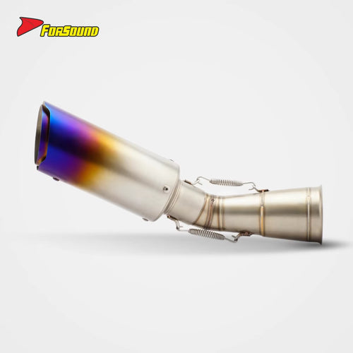 For ZONTES 703RR Mid-Tail Straight-Through Down-Exit Exhaust Oblique Barrel Supersport Racing Aggressive Sound Zontes 703Rr Tail