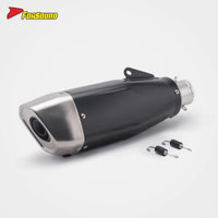 New FORSOUND Trident660 2020-2025 Blade Black Titanium Alloy Carbon Fiber Stainless Steel Exhaust Pipe Silver Rear Compatible