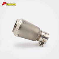 For KAWASAKI Z900 Fit 2017-2025 Matte Texture Silvery Titanium Alloy Motorcycle Crown-Style Motorcycle Full Exhaust System OEM