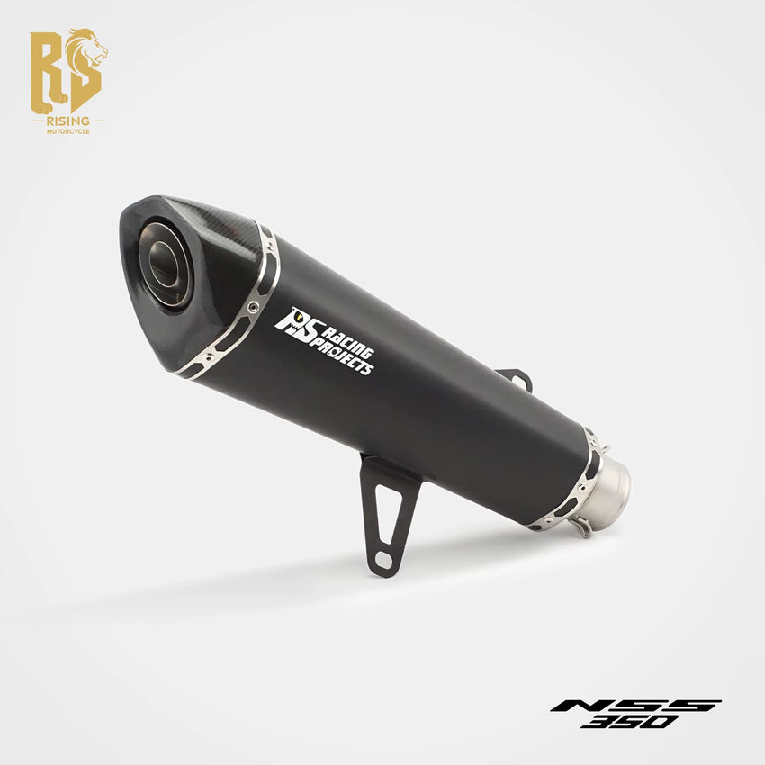 FOR Honda Forza 350 Exhaust 2020-2025 NSS350 Extended Slant Hexagon round Hole Full Exhaust System Stainless Steel