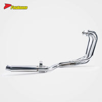 Retro and Heat Resistant Six-Section Electroplated Motorcycle Exhaust Pipe Full System Exhaust Pipe for CBX400F 1981-1984