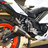For YAMAHA MT03 Stainless Steel Carbon Fiber 51Mm 2-Into-1 Header Full System Yamaha R3 Performance Racing Exhaust Kit ODM&OEM