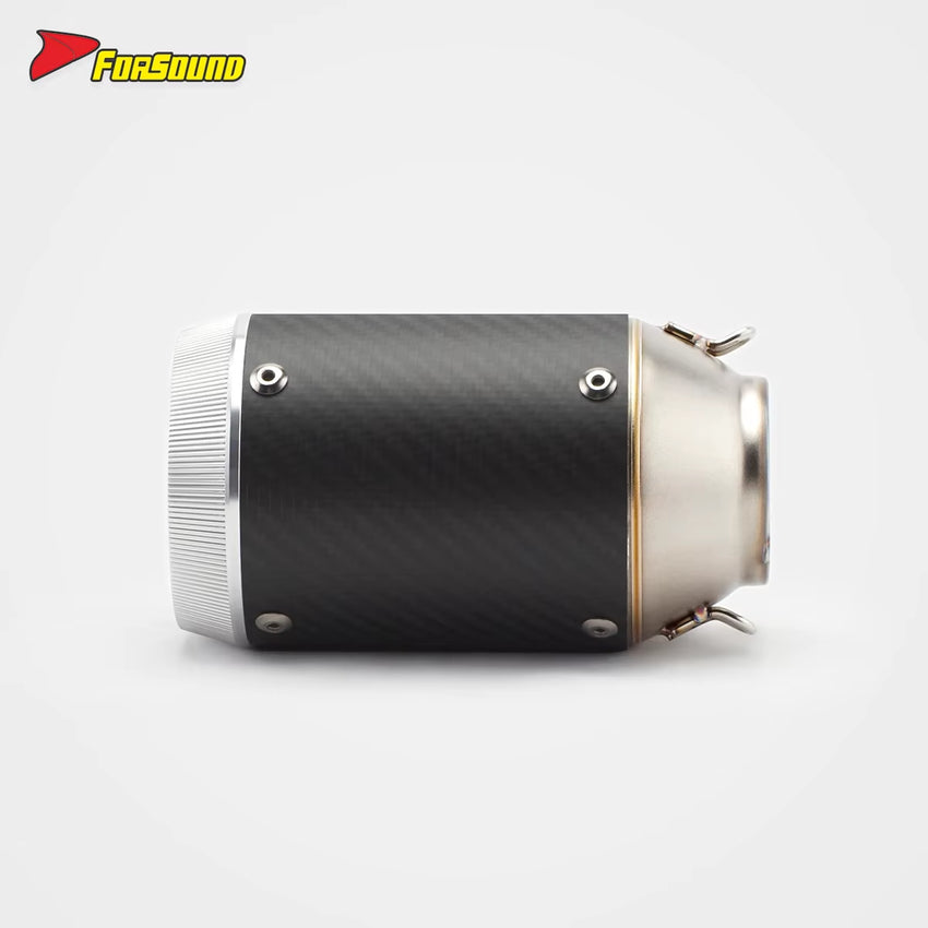 RS Original Ninja 400 Modified AR for Coke Can Barrel round Mouth Exhaust Pipe for Z900R3 675NK 703RR Motorcycles