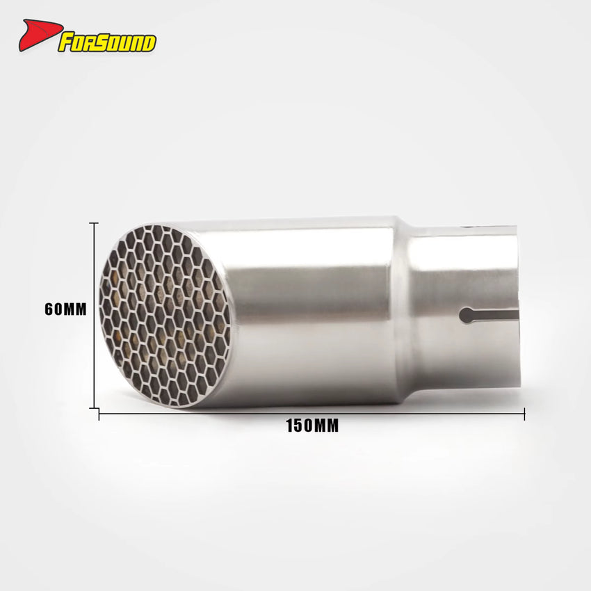 FORSOUND Kawasaki Z900 Stainless Steel Beveled Honeycomb One-Piece Mid-Rear Exhaust Retrofit/Upgrade Factory Direct Supply Bulk