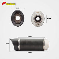 Stainless Steel Carbon Fiber 51Mm Motorcycle Exhaust System for Yamaha R3 Full Exhaust ODM&OEM