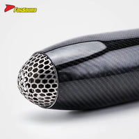 RS Original Universal Carbon Fiber 51Mm Caliber Motorcycle Exhaust Pipe New Slip-On Muffler with Box Packaging