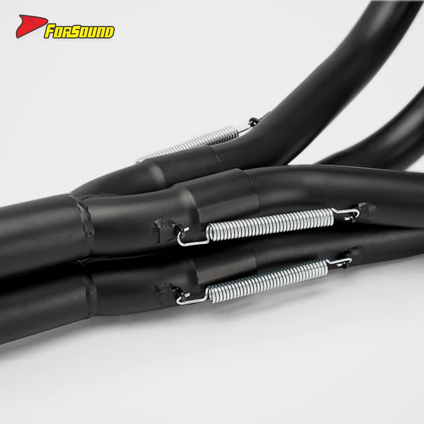 Delicate and High Temperature Resistant Retro-Style Six-Section Electroplated Motorcycle Low-Exit Full Exhaust Pipe for CBX400F