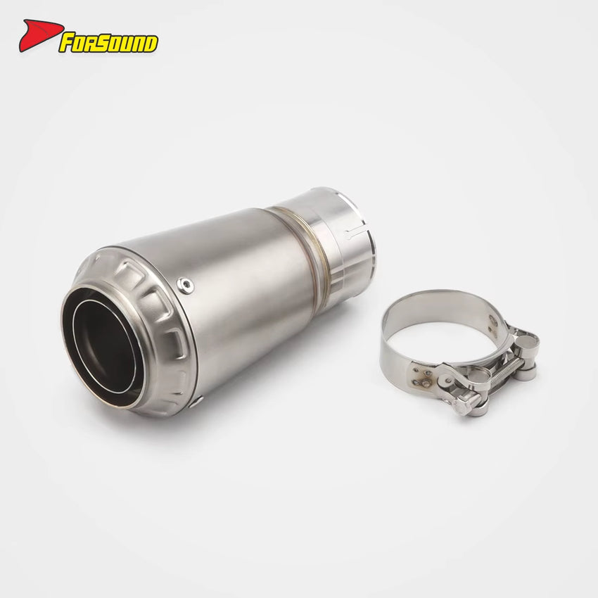60Mm Stainless Steel Universal Motorcycle Mid-Tail Integrated Exhaust Pipe for BMWS1000RR/R Bmw S1000Rr 2010