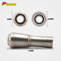 New Condition Stainless Steel 60Mm Mid-Tail Integrated Exhaust Pipe for BMW Motorrad S1000XR 20-25 Sport Touring Motorcycle