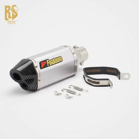 RS Locomotive 51Mm Universal Exhaust Pipe Short Hexagonal Double Hole Tail Section for GSX250 Z900 NK450 R3-New Condition
