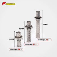 New Stainless Steel Double-End Sealed Universal 51Mm Motorcycle Exhaust DB Killer Removable Silencer Insert for Retrofit/Upgrade