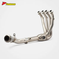 For KAWASAKI Z900 Fit 2017-2025 Matte Texture Silvery Titanium Alloy Motorcycle Crown-Style Motorcycle Full Exhaust System OEM