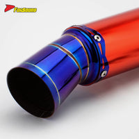 RS Original Stainless Steel Modified Motorcycle Exhaust Pipe Tail Section of the Exhaust Pipe End Can 51Mm Caliber
