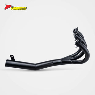 ท่อไอเสียเหล็กหล่อสีดำสำหรับรถจักรยานยนต์คลาสสิก FORSOUND KAWASAKI KH250 รุ่นใหม่สำหรับเปลี่ยน CB750K/ รวมถึงท่อไอเสีย