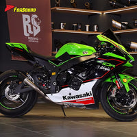 Titanium Alloy Stainless Steel Mid-Section Connect High-Exit Carbon Fiber Tip Track Screaming Exhaust Note 2025 Kawasaki ZX10R