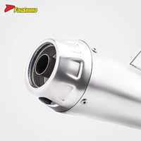 New Condition Polished Surface Custom Parts Stainless Steel Motorcycle Mid-Tail Integrated Exhaust Muffler for CFMOTO 800NK 2025