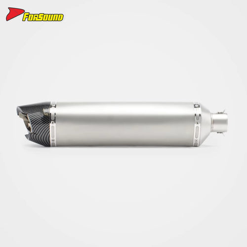 Stainless Steel Carbon Fiber Universal Tail Section Exhaust Pipe Motorcycle