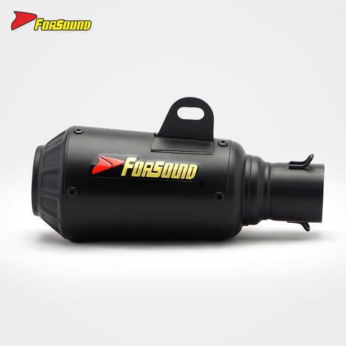 RS Original Universal Modified Motorcycle Exhaust Pipe Grenade Black Body Tail for 800NK 790Duke 450SR Condition New Plastic