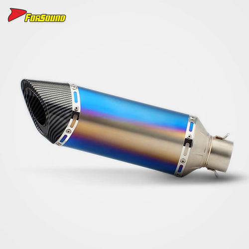 RS Condition Stainless Steel Exhaust System for Motorcycles Atvs Dirtbikes Titanium Alloy Series 51Mm Caliber