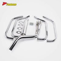 Retro and Heat Resistant Six-Section Electroplated Motorcycle Exhaust Pipe Full System Exhaust Pipe for CBX400F 1981-1984