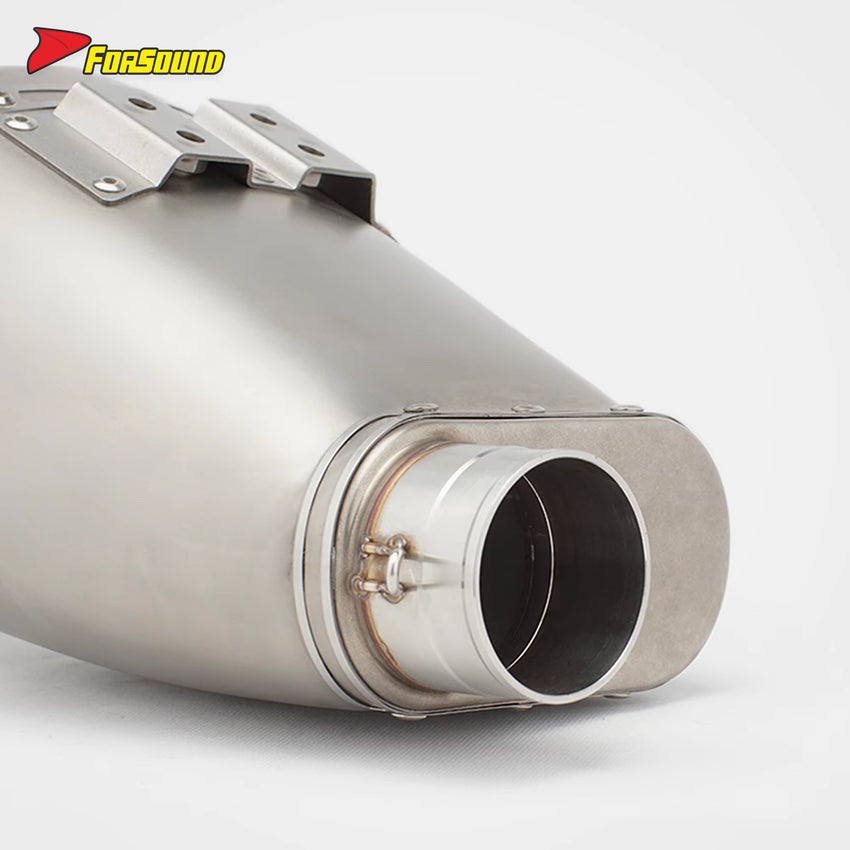 For QJMOTOR QJ800GS-K Fit 2023-2025 Silvery Stainless Steel Motorcycle Full Bottom-Exit Exhaust System Four-Cylinder OEM ODM