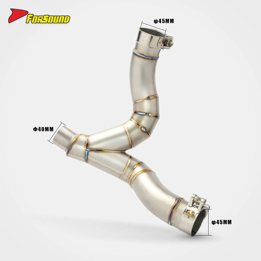 Ducati Monster 950 Titanium Alloy Mid-Pipe Exhaust 2021-Present Performance Grade New FORSOUND Lightweight Design OEM