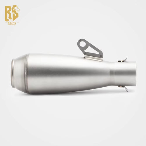 RS Locomotive Modified Exhaust Pipe Muffler Retro Torpedo Tail Section for MT-07 NINJA400 R3 Z900 Stainless Steel New Condition