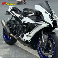 FORSOUND Yamaha MT10 Exhaust K12 Style Long Mid-Tail Slip-On Muffler Stainless Steel for Yamaha R1 2015-2025 Superbike Extended