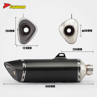 Carbon Fiber R11-7 Universal End Can Exhaust Pipe for Motorcycle