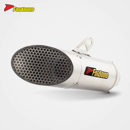 Stainless Steel 51Mm Honeycomb End Can Exhaust Pipe Universal Motorcycle Pipe