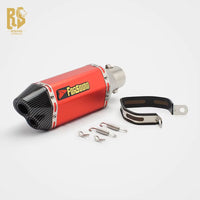 RS Locomotive 51Mm Universal Exhaust Pipe Short Hexagonal Double Hole Tail Section for GSX250 Z900 NK450 R3-New Condition