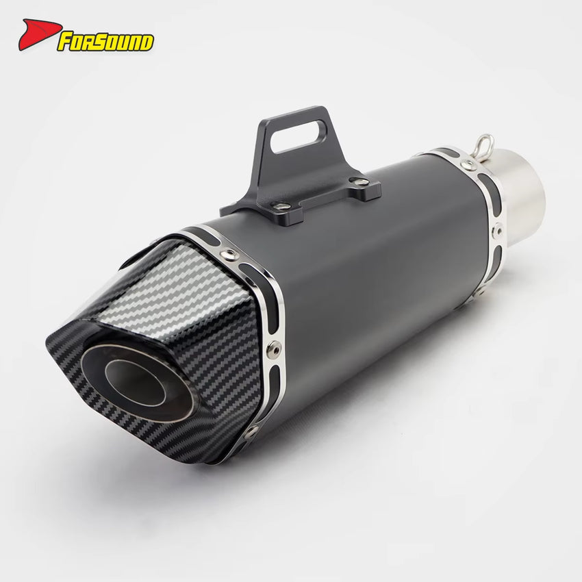 51Mm Universal Motorcycle Exhaust Muffler Customizable Logo Tail Pipe Escape Modified for R1 Z900 CBR150R CB400X FZ6 GSX250R