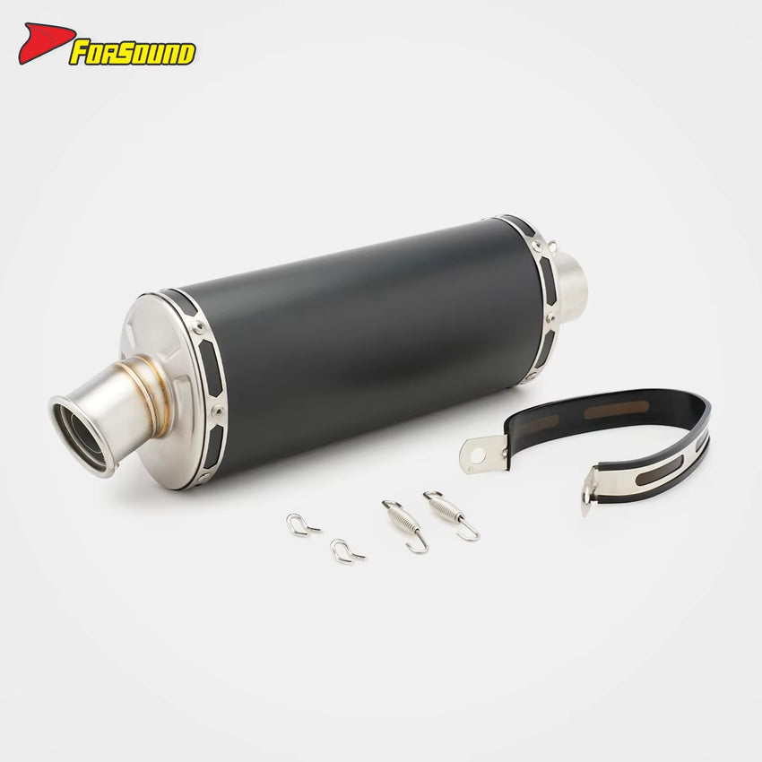 Stainless Steel Carbon Fiber 51Mm End Can Exhaust Pipe Universal Motorcycle Pipe