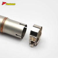 For HAOJUE SUZUKI GSX250R Stainless Steel 51MM Caliber Motorcycle Mid-Section Exhaust Compatible with the Original Front Section