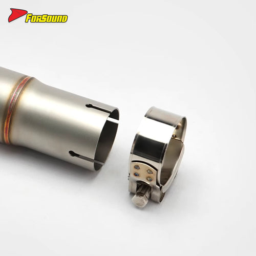 For HAOJUE SUZUKI GSX250R Stainless Steel 51MM Caliber Motorcycle Mid-Section Exhaust Compatible with the Original Front Section