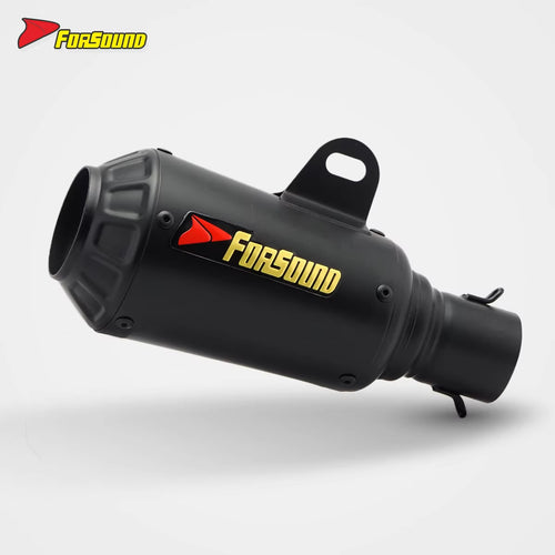RS Original Universal Modified Motorcycle Exhaust Pipe Grenade Black Body Tail for 800NK 790Duke 450SR Condition New Plastic