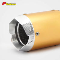 New Forsound/Sound RS Original Embossed Gold Stainless Steel Exhaust Pipe Modified Universal Motorcycles 60Mm 450SR 500 RS660