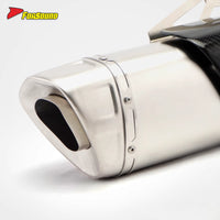 High Performance Stainless Steel 51Mm K10 Motorcycle Mid-Tail Integrated Exhaust Muffler with DB Killer for SUZUKI GSX250R