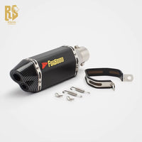 RS Locomotive 51Mm Universal Exhaust Pipe Short Hexagonal Double Hole Tail Section for GSX250 Z900 NK450 R3-New Condition