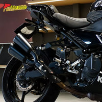 For Ninja 400 Stainless Steel 51Mm Exhaust Mid-Tail Exhaust Pipe with Double Pipes Placement