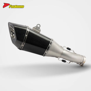 FORSOUND ท่อไอเสีย Kawasaki Z900 คาร์บอนไฟเบอร์ สแตนเลส ทรง Dominator ส่วนกลาง-ปลาย ท่อไอเสียเสียงทุ้มลึกสี่สูบ