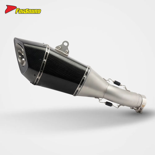 FORSOUND ท่อไอเสีย Kawasaki Z900 คาร์บอนไฟเบอร์ สแตนเลส ทรง Dominator ส่วนกลาง-ปลาย ท่อไอเสียเสียงทุ้มลึกสี่สูบ