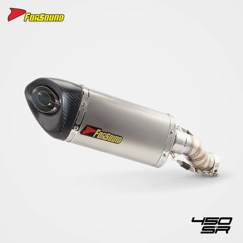New Stainless Steel Carbon Fiber K11 Mid-Tail Exhaust Pipe for Motorcycle for CFMOTO 450SR/NK