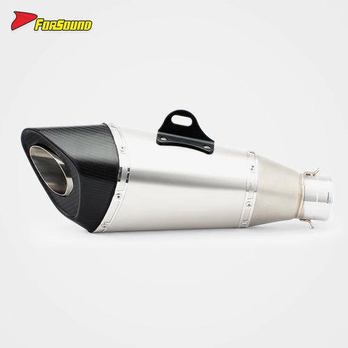 NKLTANM 51Mm R11 End Can for Universal Motorcycle Exhaust Pipe 1/2" Carbon Fiber New Replacement