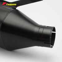 FORSOUND S1000RR 2010 Carbon Fiber Stainless Steel Universal Fit Exhaust System New Puppy Pro Style Muffler Dual Motorcycle