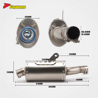 New FORSOUND 400X Stainless Steel Phoenix-Style Mid-Rear Section Exhaust Deep Note OEM Interface Compatible Scrambler/
