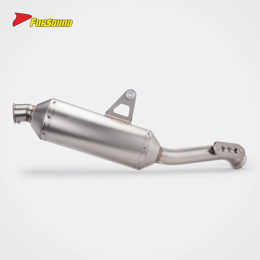 FORSOUND Cf Moto 800Mt Motorcycle Exhaust Mid-Tail Integrated Stainless Steel Exhaust 2022-2025 Adventure Sporty Deep Sound