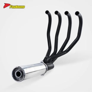 Exquisite and Heat Resistant Beet Retro-Style Integrated Motorcycle Full High-Exit Exhaust Pipe for NONDA CBX400F 1981-1984