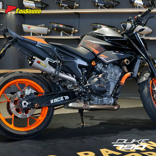 Stainless Steel Carbon Fiber Mid-Tail Exhaust Pipe for KTM790/890 Motorcycles New Condition Catalytic Converter